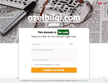 Tablet Screenshot of ozelbilgi.com